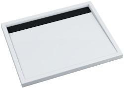 Schedpol Ajax B&W cădiță de duș dreptunghiulară 120x90 cm alb-negru 3.4229-M/C/G (34229MCG)