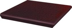 Paradyz Klinker Cloud brown duro Sarok lépcsőlap 33x33 cm dombornyomott SCFCLOUDBRDURH (109937)