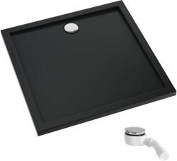 Schedpol Caspar New Black Mat cădiță de duș pătrată 80x80 cm negru 3.2330/C/MG (32330CMG)