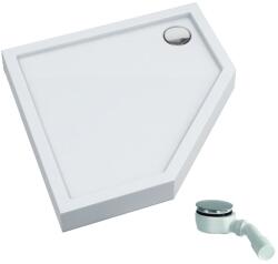 Schedpol Competia New cădiță de duș pentagonală 100x100 cm alb 3.4899 (34899)
