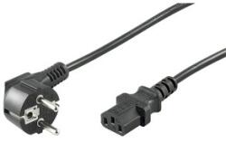 Well Cablu de Alimentare Calculator Schuko 90 Grade Tata - CCE Mama Negru 1.5m (CABLE-703-1.5-WL)