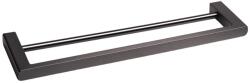 BALNEO Suport prosop dublu Balneo Qarx Gun Metal mat 60 cm (M0301070204)