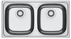 Franke Chiuveta bucatarie inox Franke Spark 80x50 cm cu 2 cuve fara picurator finisaj lucios (101.0712.335) Chiuveta