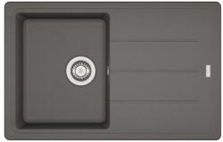 Franke Chiuveta bucatarie compozit Franke Basis 1 cuva cu picurator 78x50 cm reversibila finisaj Stone Grey mat (114.0699.180) Chiuveta