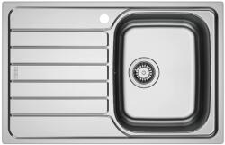 Franke Chiuveta bucatarie inox Franke Spark 78x50 cm cu 1 cuva cu picurator stanga finisaj texturat (101.0716.655) Chiuveta