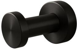 BALNEO Cuier simplu rotund Balneo Qube negru mat (M0101060301)