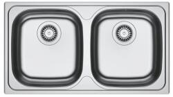 Franke Chiuveta bucatarie inox Franke Spark 78x43.5 cm cu 2 cuve fara picurator finisaj lucios (101.0712.336) Chiuveta