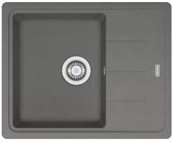 Franke Chiuveta bucatarie compozit Franke Basis 1 cuva cu picurator 62x50 cm reversibila finisaj Stone Grey mat (114.0699.179) Chiuveta