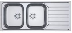 Franke Chiuveta bucatarie inox Franke Spark 116x50 cm cu 2 cuve si picurator dreapta finisaj lucios (101.0712.334) Chiuveta