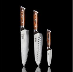 Gudaro Gudaro-SZETT Séfkés FENG+Santoku konyhakés+ damaszkuszi acél konyhakés GU0001+GU0002+GU0003 (GU0001C)