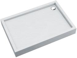 Schedpol Medium White Stone téglalap alakú zuhanytálca 120x90 cm fehér 3.4747/B/ST (34747BST)