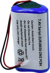 SANYO Speciális akku 18650 Kábel Lítiumion 7.4 V 2420 mAh 1 db (2/UR18650-ZM2 PCBK) (2/UR18650-ZM2 PCBK)