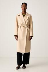 Max Mara női gyapjú kabát WKDRESINA - bézs 40 - answear - 281 990 Ft