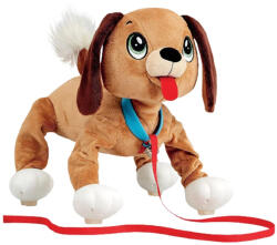PMI Peppy Pups: Cățel de pluș maro cu lesă 28 cm (245277)