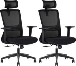 LTC 2PACK Ergonomikus irodai szék ARTEMIS fekete (2 db)