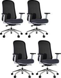 LTC 4PACK VENUS ergonómikus irodai szék, fekete-szürke (4 db)