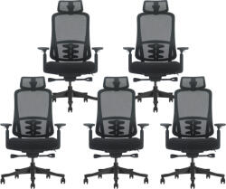 Mercury 5PACK Ergonomikus irodai szék LUCIA fekete (5 db)