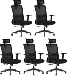 LTC 5PACK ARTEMIS ergonómikus irodai szék, fekete (5 db)