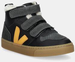 Veja gyerek bőr sportcipő Small V-10 Mid Winter - fekete 25