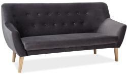  Canapea gri 3 locuri NORDIC 3 VELVET Canapea