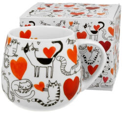  Macskavilág Szívecskék - porcelán bögre 430 ml díszdobozban (3934622)