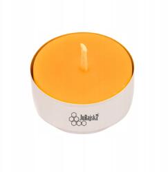 Pasieka JuRajska Teamécses melegítő méhviaszból 4cm JuRajjska 1 db (SWIECA-TEALIGHT-WOSK-PSZCZELI-4cm-1 SZT)