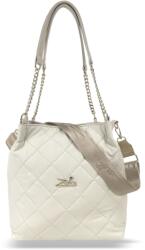  Zellia Női Válltáska 25025 Beige Matt - Steppelt - (16926844)