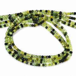  Margele Prehnit cu Epidot Cub Fatetat 2x2 mm pentru Bijuterii Handmade Fine