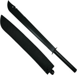 DEPOX Sabie de vanatoare DEPOX®, Ninja Blade, maner metal, 83 cm, negru, teaca inclusa (0917)