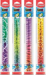 Maped Vonalzó 30cm, műanyag, törhetetlen, Maped Twist'n Flex Decor Animals, többféle színben (MAP-IMA279322) - mesescuccok