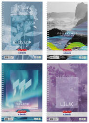 Herlitz spirál füzet A/4, kockás, 70 lapos, Whispering Nature, többféle (HRL-400212878) - mesescuccok