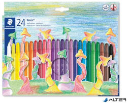 STAEDTLER Zsírkréta, kitekerhető, STAEDTLER "Noris® 221", 24 különböző szín (221 NWP24) - alter