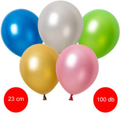 Vivalloons Gömb metál lufi vegyes d23 100 darab (Vivalloons)