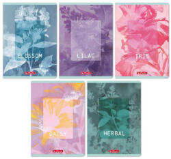 Herlitz tűzött füzet A/5, 32 lap vonalas, Blossom, többféle (HRL-400212785) - officetrade