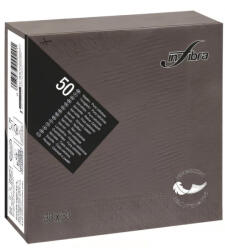 INFIBRA Szalvéta INFIBRA 2 rétegű 33x33 cm csokibarna 50 lapos - papir-bolt