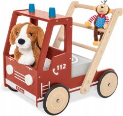 Pinolino Kinderträume Feuerwehrauto Fred gyerek járóka Piros, Fa (269490)