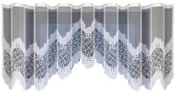  Jacquard Függöny 160x300 Fehér, szalaggal Konyhai (219210/160)