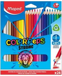 Maped Creioane colorate Maped Color’Peps Strong, 24 culori/set