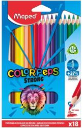 Maped Creioane colorate Maped Color’Peps Strong, 18 culori/set