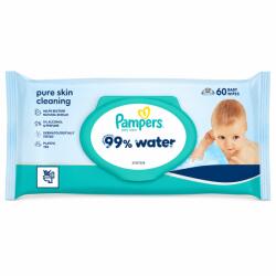 Pampers servetele umede 99%water pure skin cleaning*60bucati