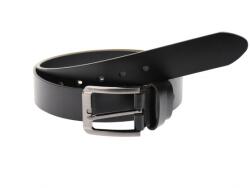 ALPIN POLO Curea barbati eleganta, din piele naturala, neagra 3.5 cm - DR1245N - ellegant