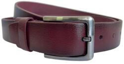 Lucianis style Curea barbati, casual, eleganta, din piele naturala, Bordo 3.5cm - CK109VIS - ellegant