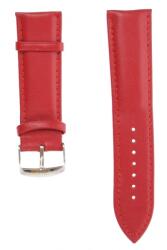 Nagata Curea de ceas din piele, 22 mm x 24 cm, rosie - ellegant