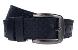 Lucianis style Curea barbati, casual, pentru jeans, din piele naturala, negru 4.5cm - CLK118N - ellegant
