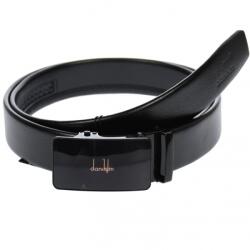 Lucianis style Curea din piele pentru barbati, catarama metalica fara ac, latime 3.5 cm, lungime reglabila, negru - LS221NNBR - ellegant