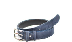 Serenia Lux Curea barbati casual, eleganta din piele naturala bleumarin 3.5cm - SR35VELBLM - ellegant