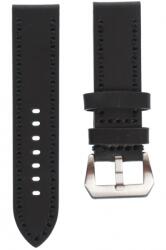 Peyton Rous Curea de ceas din piele, 22 mm x 22 cm, negru - ellegant
