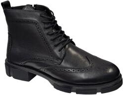 Vikotti Shoes Ghete barbati, casual, din piele naturala, fermoar, imblanite, VIK215N Marimea 43
