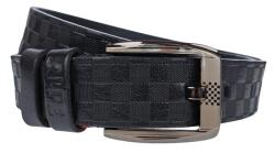 Alpe Leather Curea barbati, eleganta, pentru costum, din piele naturala, Negru, 3.8cm - CK65N - ellegant