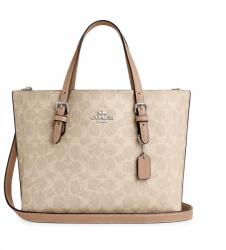 Coach Дамска чанта Coach Mollie Tote 25 In Signature Canvas, Светлобежов монограм (CV965-YELLOW)